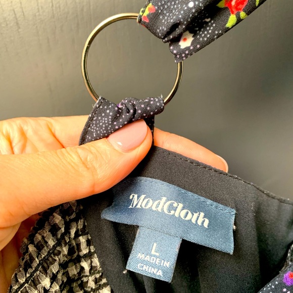 ModCloth Multi-Pattern Dress Size L - Picture 6 of 6